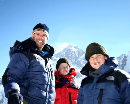 kids visited Everest Base Camp