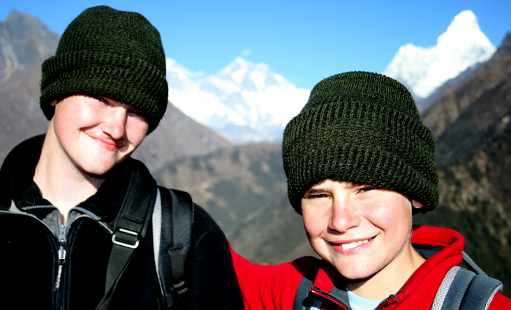 Mt Everest and ama dablam view from namche