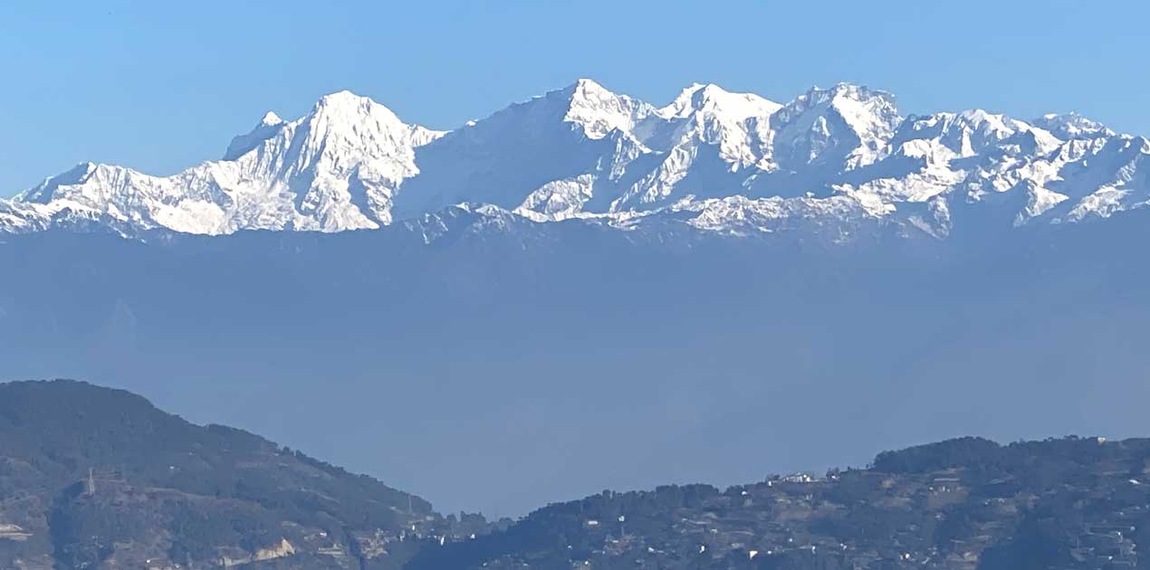 Ganesh himal view from Nagarjun