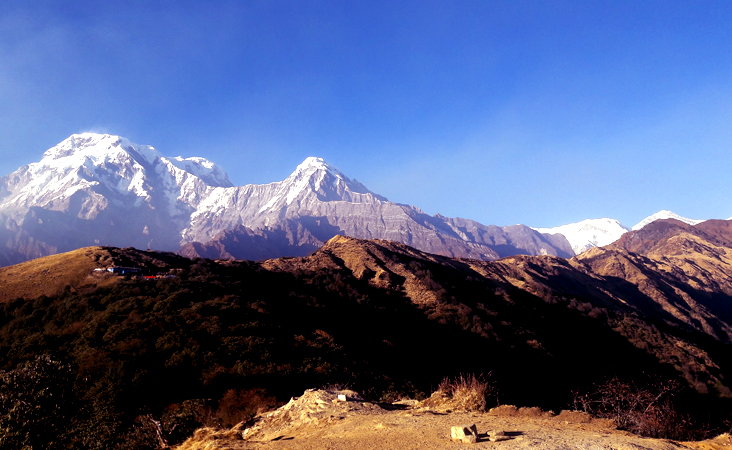 Annapurnsa South view from Mardi Himal base camp