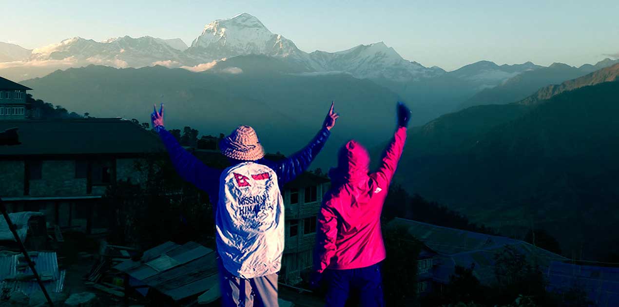 dhaulagiri Himal view from Ghorepani