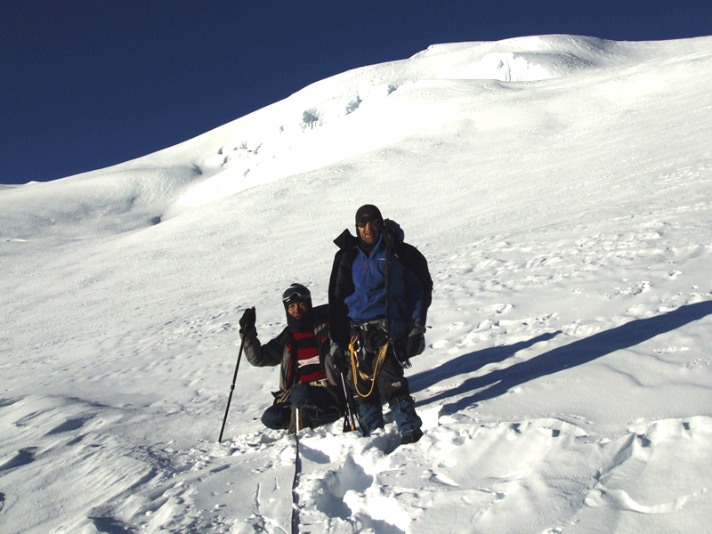 Mera Peak Near top