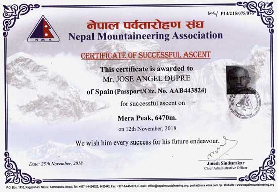 peak summit certificate