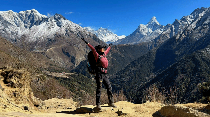 Female guide to Everest trek