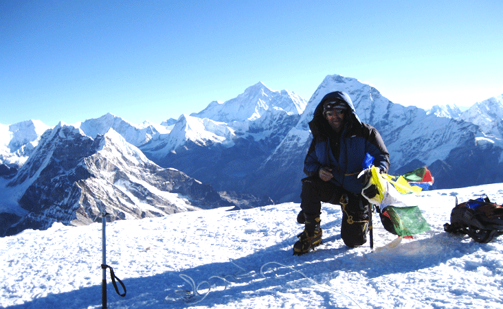 Mera peak from Khare