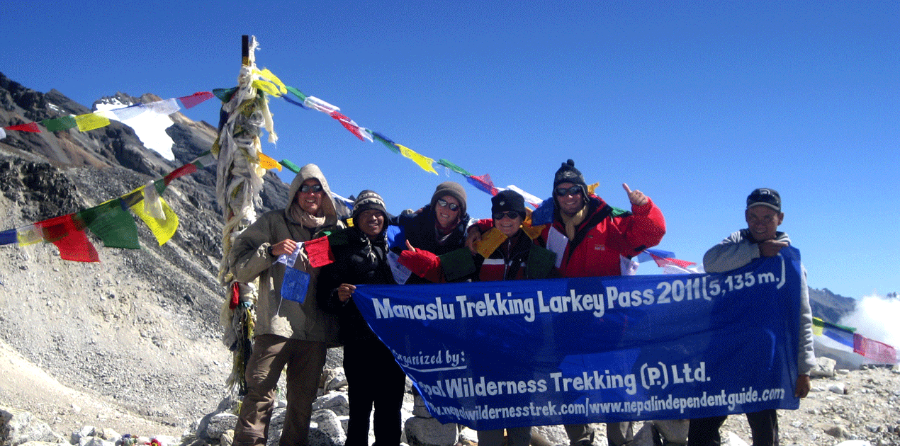 Manaslu Trekking Guide from the same area who speaks fluent English