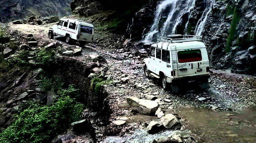 jeep-to-chame Jeep tour to Chame Manang