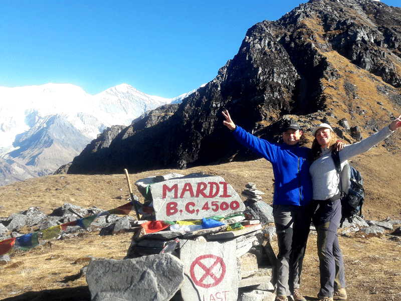 Mardi Himal Base Camp 4500m