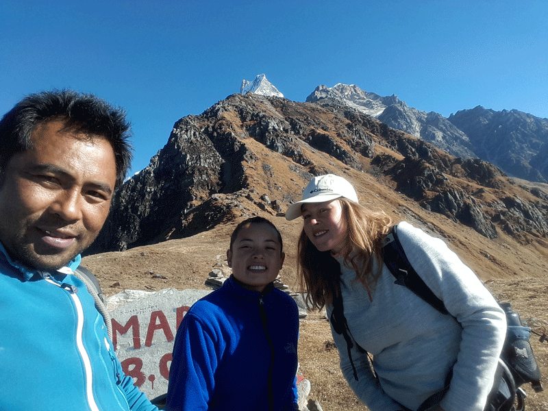 balcony view from Mardi himal base camp 