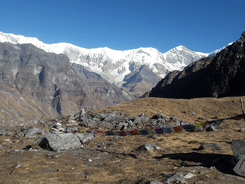 massif annapurna view from mardi himal 