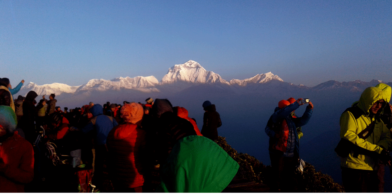 Dhaulagiri himal morning view