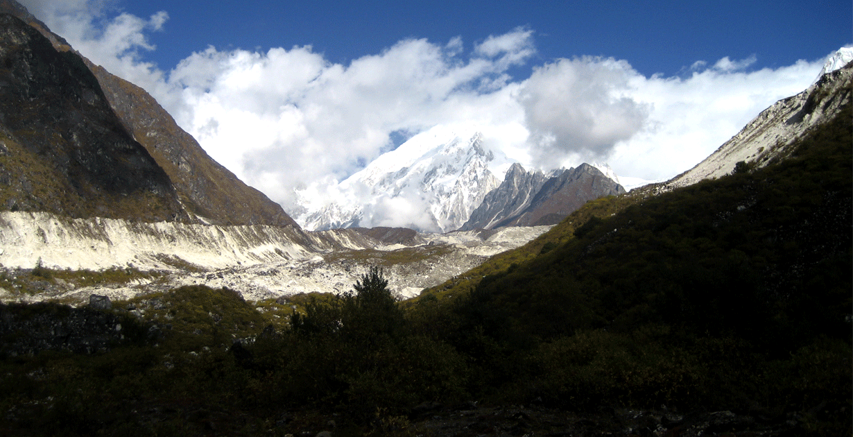 view from Binthang, nice valley