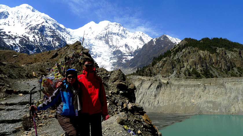 nonsoon-climate Gangapurna lake