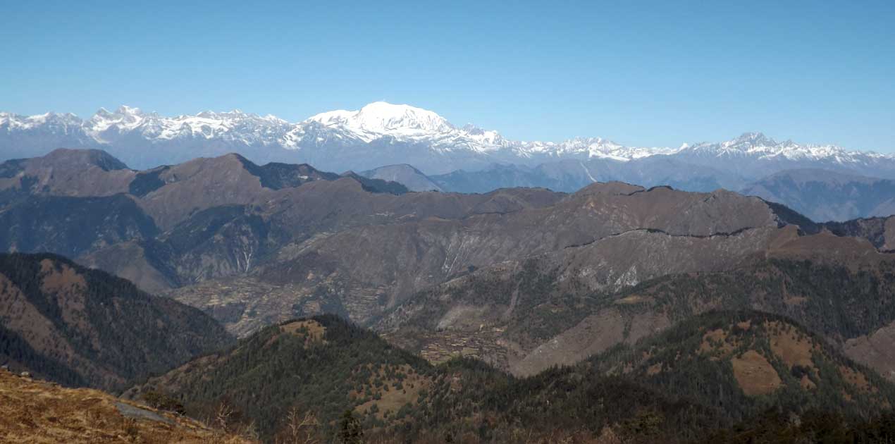 mountain view from Talcha airport