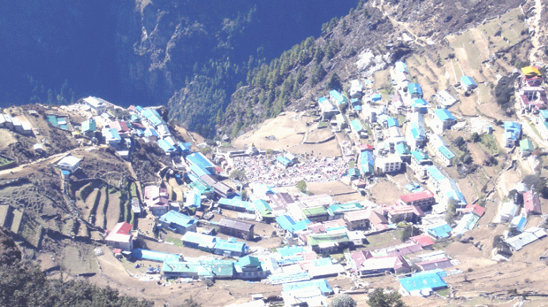 Lukla to Namche bazaar distance