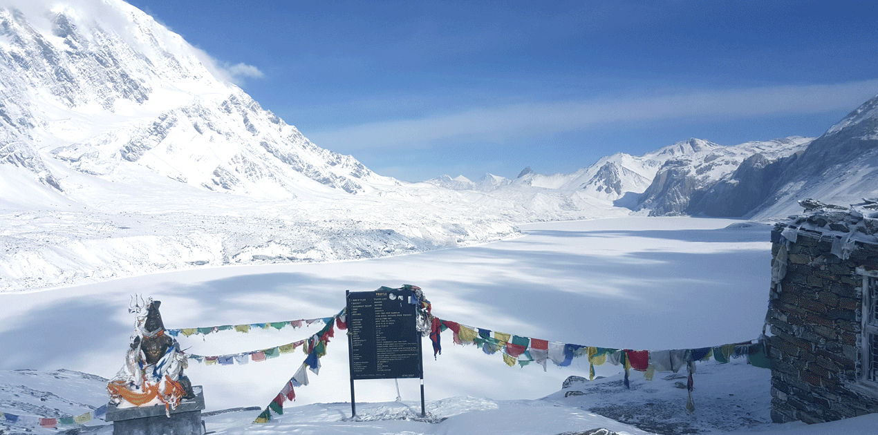 frozen tilicho lake