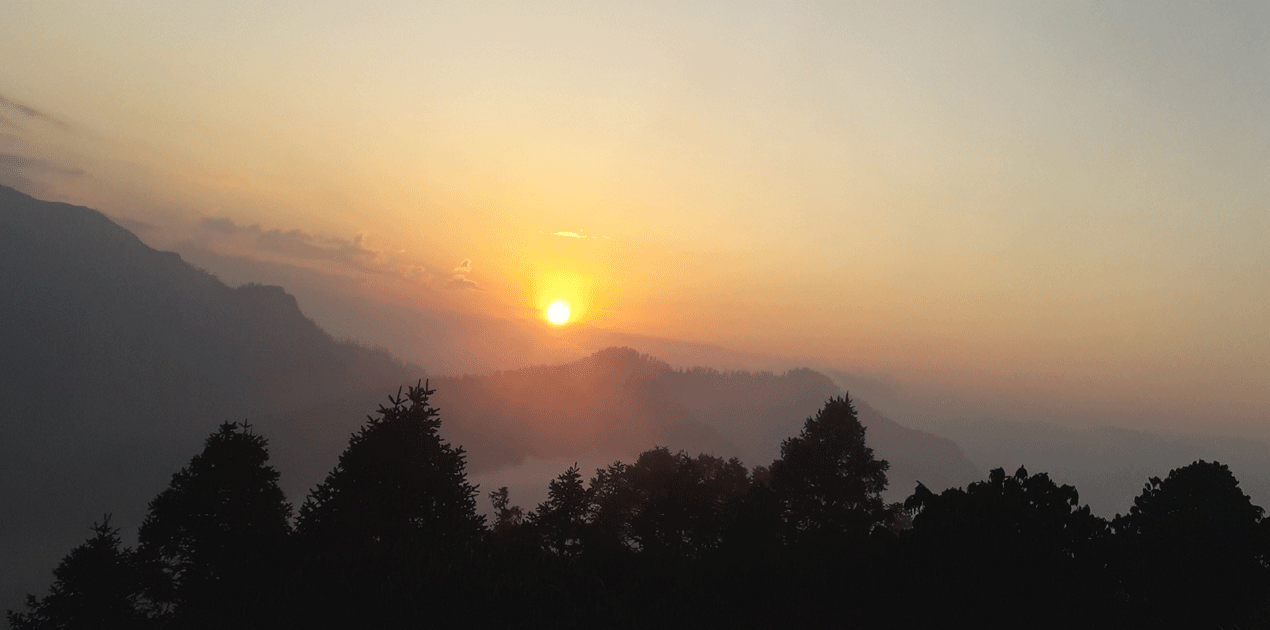 sunruse view from Poon Hill