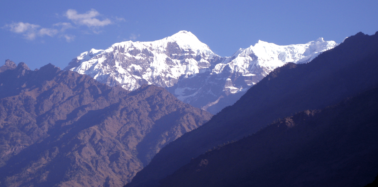 mountain view from Barpak