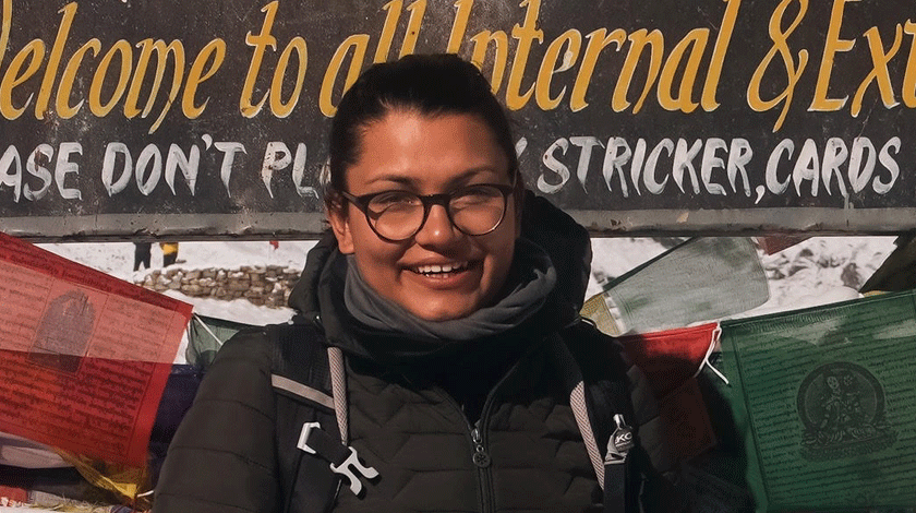 Female-trekking-Guide-Abint Female trekking Guide Abinta Raut