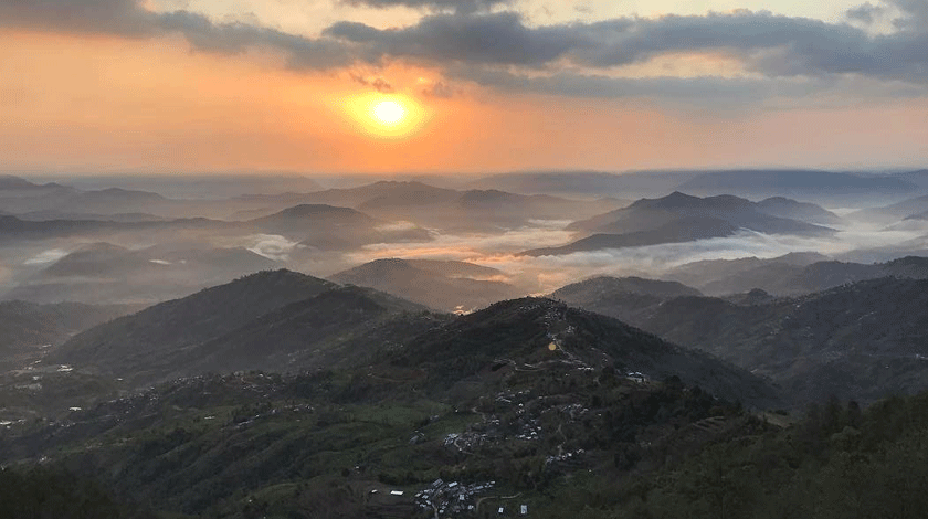 Nagarkot sunrise view