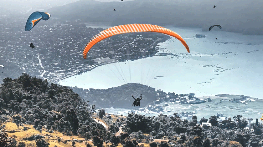 Paragliding-in-Pokhara Paragliding in Pokhara