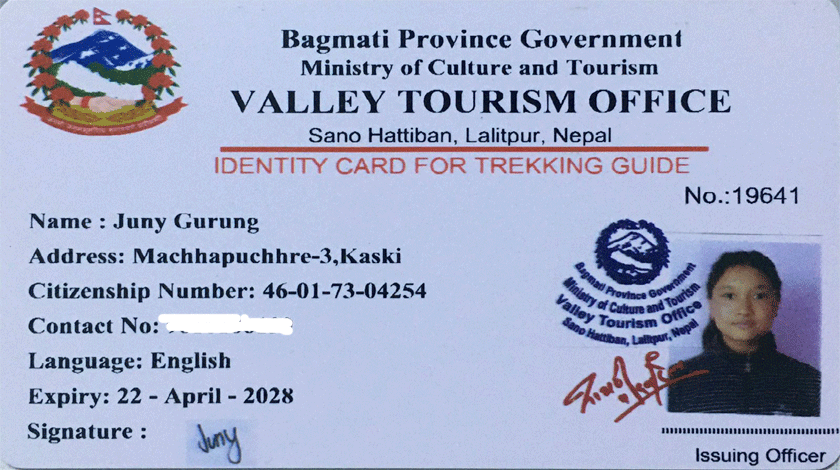 Juny gurung licence 