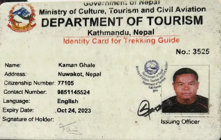 Kaman Ghale guide