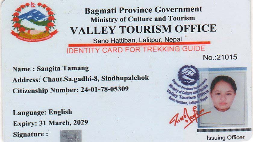 Sangita-Tamang-Lisence