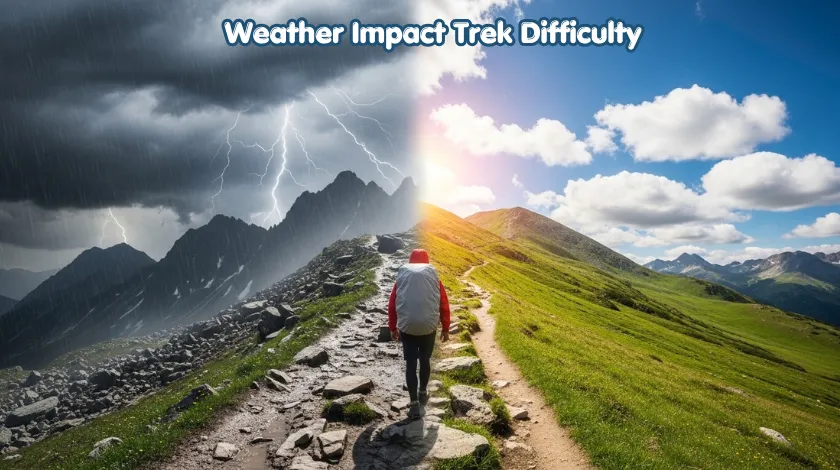 How Weather Impacts Trekking journey in manalsu 