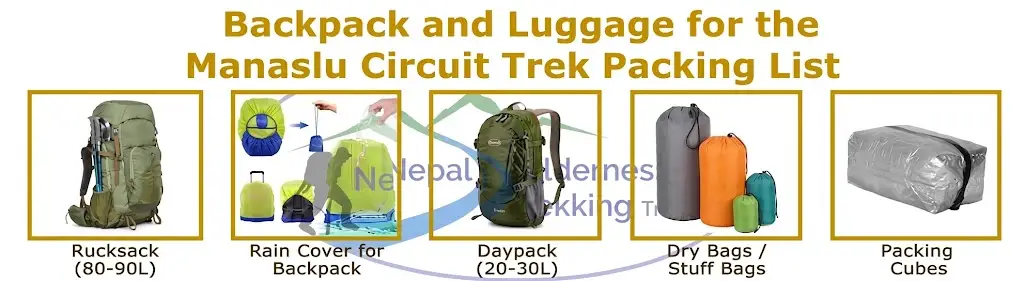 Backpack for the Manaslu Circuit trek